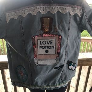 Hand Embroidered Jean Jacket